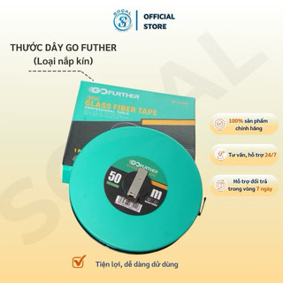 Thước dây cuộn tròn GO FUTHER 30m, 50m - loại nắp kín (hàng chính hãng - ảnh thực tế)