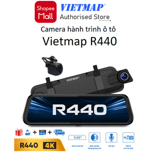  Camera hành trình Vietmap R440 Trước 4K Sau Full HD Kèm thẻ 64GB - Hàng chính hãng 