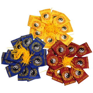Sét 3 Túi vải BÁT QUÁI Mini 2 kích thước - 3 màu (đựng xu,thẻ,phù,vật phẩm phong thủy...)