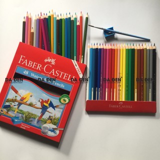 [DA ĐEN] Chì Màu Nước Faber Castell Parrot 24|36|48 Màu
