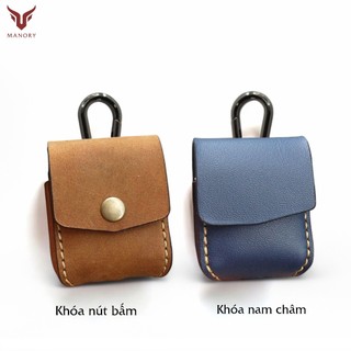 Bao da Airpods 1 | 2 - [Da bò - Handmade] Manory Leather