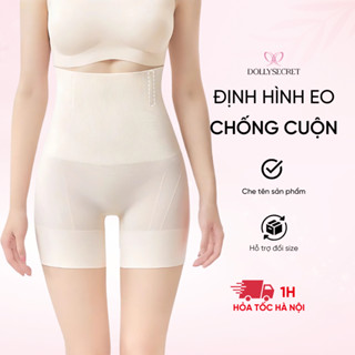 Quần Gen Nịt Bụng Định Hình Eo Chống Cuộn Dolly Secret Cạp Cao Thon Gọn Đùi Q08