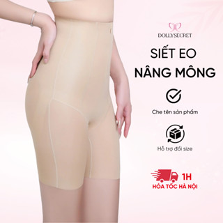  Quần Gen Nịt Bụng Nâng Mông Siết Eo DOLLY SECRET Chống Cuộn Cạp Cao Có 4 Thanh Định Hình Q10 
