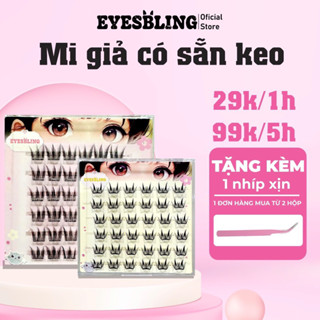 Lông Mi giả EYES-BLING có sẵn keo 99k 5 hộp(tặng nhíp cho mỗi đơn hàng từ 2 hộp ) không cần bôi keo