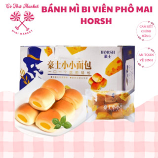    COMBO 5 TÚI   Bánh Mì Bi Cheese Nhân Phô Mai Horsh Đài Loan Thơm Ngon túi 6 viên - CÔ THƯ MARKET 