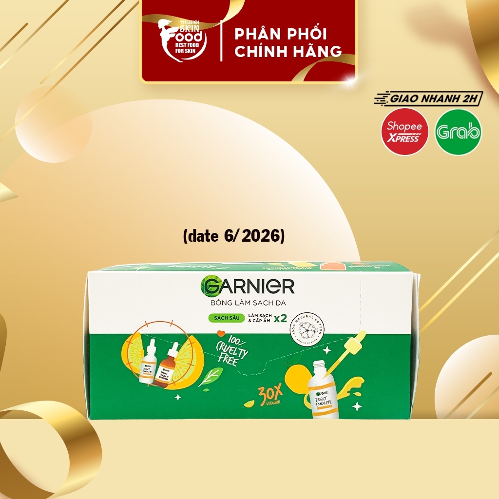 [HB GIFT] Garnier Bông Tẩy Trang 80 miếng (HÀNG TẶNG KHÔNG BÁN)