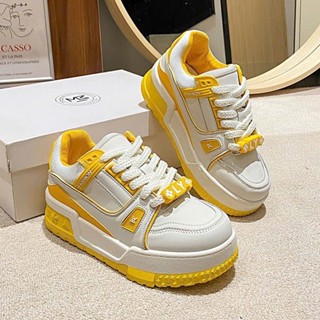 Giày thể thao, sneaker nữ đế bằng cao 5cm kiểu dáng trẻ trung thời trang năng động