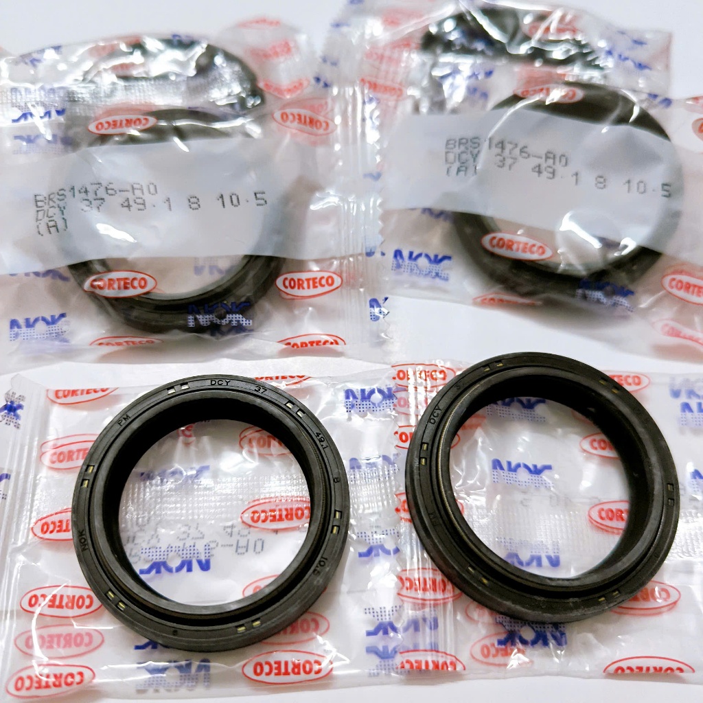 Phớt 37*49*10.5 Phớt dầu giảm sóc PKL Nok , Nactec indonesia Xịn Chuyên Dụng Cho Xe Mô Tô PKL