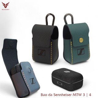 Bao da Sennheiser Momentum TWS 3 | 4 dạng hộp [Da bò - Handmade] Manory Leather