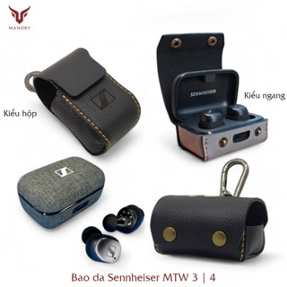 Bao da tai nghe Sennheiser Momentum TWS 3 và TWS 4 [Da bò - Handmade] Manory Leather