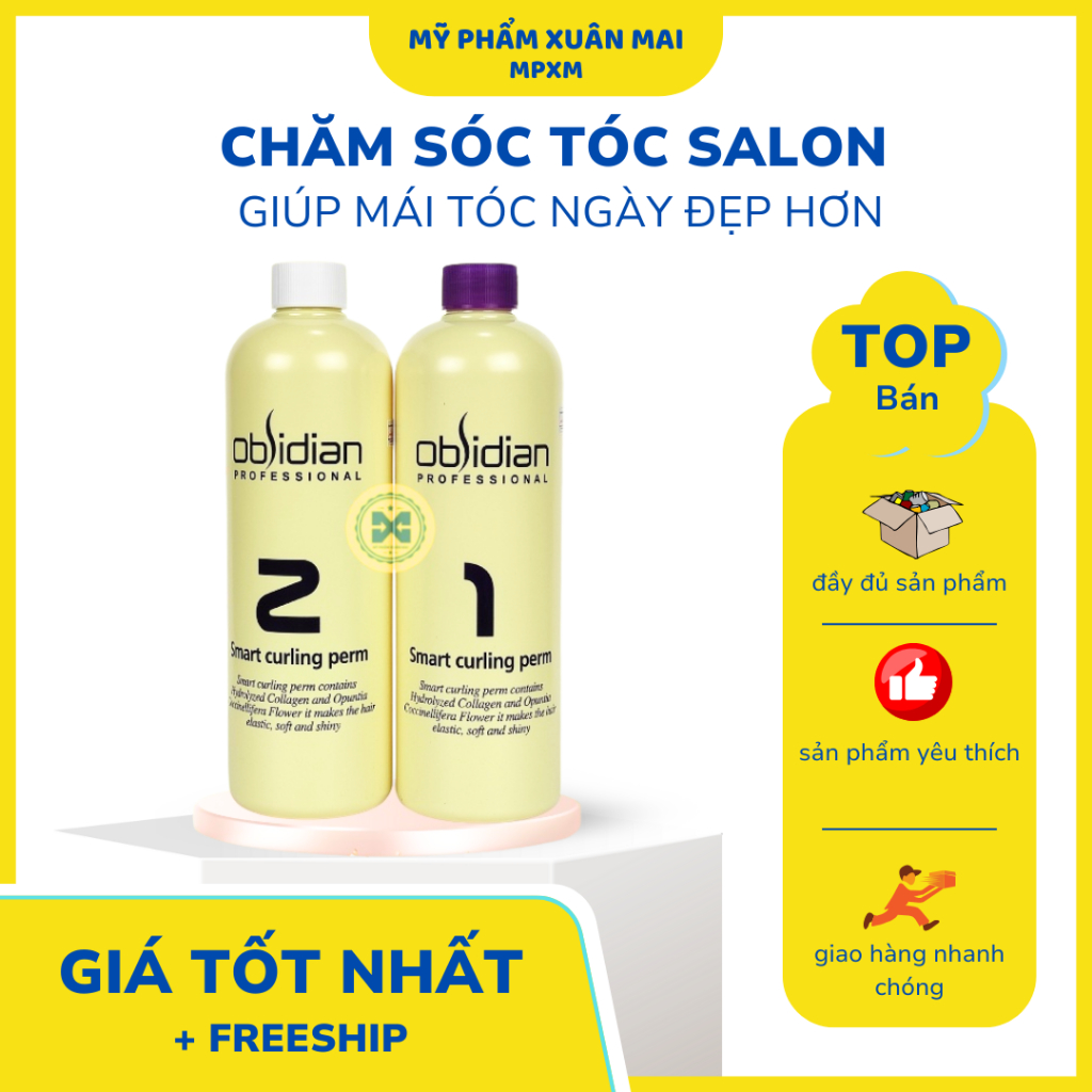 Thuốc uốn lạnh 3D Obsidian Hàn Quốc Xoăn Lạnh Obsidian 500ml