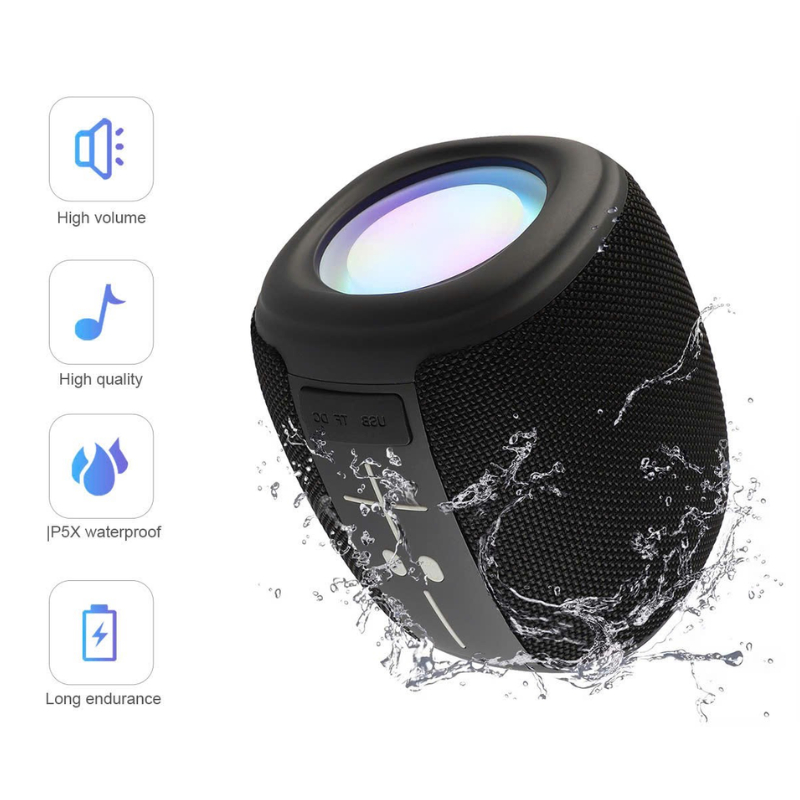 Loa bluetooth HM-805, loa xách tay âm bass cực mạnh thiết kế đèn LED hiện đại , chống nước , pin trâu | BigBuy360 - bigbuy360.vn