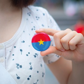 Huy hiệu, Ghim cài áo cờ mặt trận giải phóng dân tộc, giải phóng miền Nam 30-4