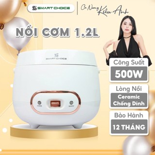 Nồi Cơm Điện Mini 1.2L SMARTCHOICE SCG-RC3001 Nồi Cơm Mini Lòng Phủ Ceramic Chống Dính Tốt Siêu Bền
