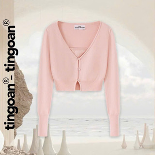  Set áo khoác len kèm quây Sweet Wild Tingoan newtag Pinky màu hồng 