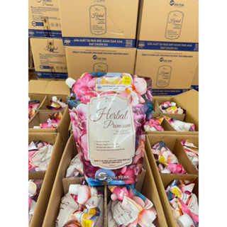  { Sỉ 1 Thùng 4 túi 12 Lít} - Nước giặt HERBAL PREMIUM Hương Nước Hoa 1 Túi 3 Lít 