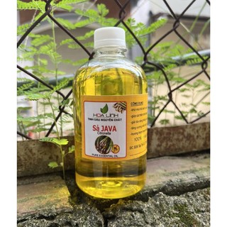 Chai 500ml -1 Lít  Tinh Dầu Sả Java Nguyên Chất Xông Phòng Khử mùi xua đuổi Muỗi côn trùng- HLinh Tặng vỏ chai nhựa xịt