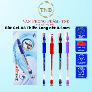 Combo 20 BÚT GEL THIÊN LONG GEL-08, BÚT NƯỚC DÀNH CHO HỌC SINH CẤP 1 NÉT 0.5mm