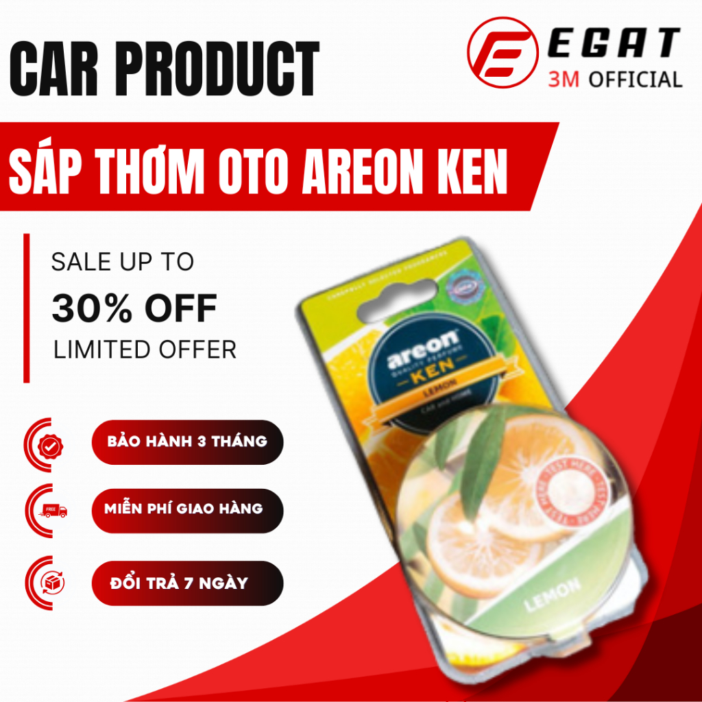 Sáp Thơm Ô Tô Areon, Nước Hoa Ô Tô Thiên Nhiên Cao Cấp Areon Ken, Khử Mùi Ô Tô, Văn Phòng, Nhà Ở