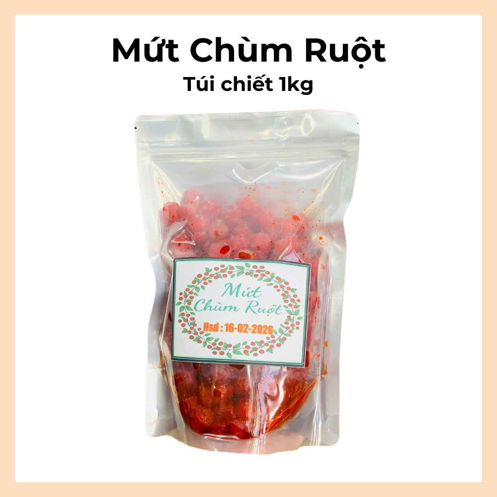 Mứt Chùm Ruột Trái To 1KG - Date Mới