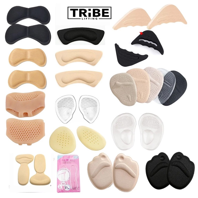 Set 2 miếng lót giày giúp giảm size, êm chân chốt tuột gót, đau lòng bàn chân - TRIBE LIFTING