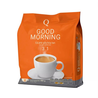  Cà Phê Sữa Hòa Tan Good Morning 3 in 1 Trần Quang bịch 24 gói 