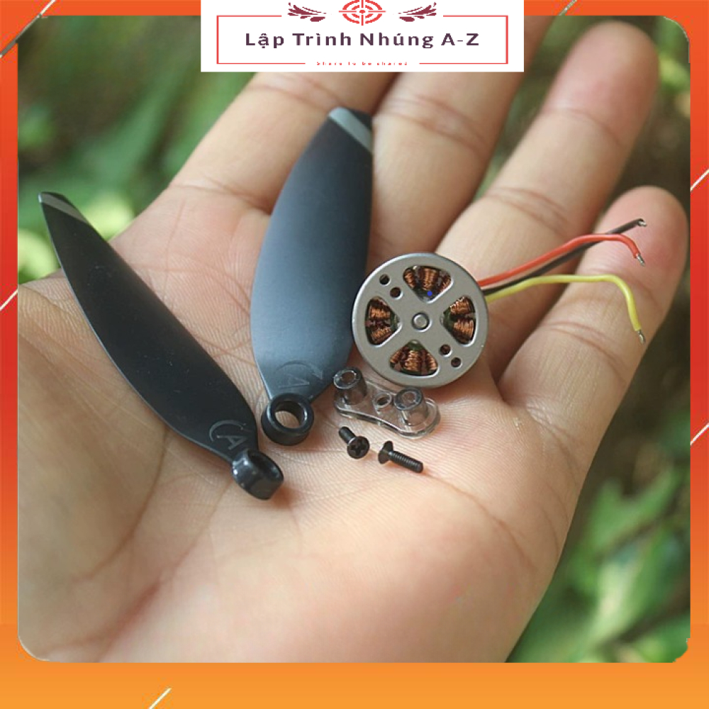 [Lập Trình Nhúng A-Z][G67] Động Cơ Không Chổi Than Mô Hình Máy Bay 2500KV (Kèm Cánh Quạt)