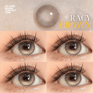  Kính áp tròng Gtrendy RACY BROWN nâu ngọc Douyin lens cận 6 tháng G.DIA 14.2mm độ  0-8 NỘI ĐỊA TRUNG 