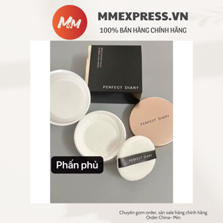   tặng cọ  Phấn Phủ Dạng Bột PERFECT DIARY Kiềm Dầu Chống Nước Làm Mờ Lỗ Chân Lông Kiềm dầu 7g 