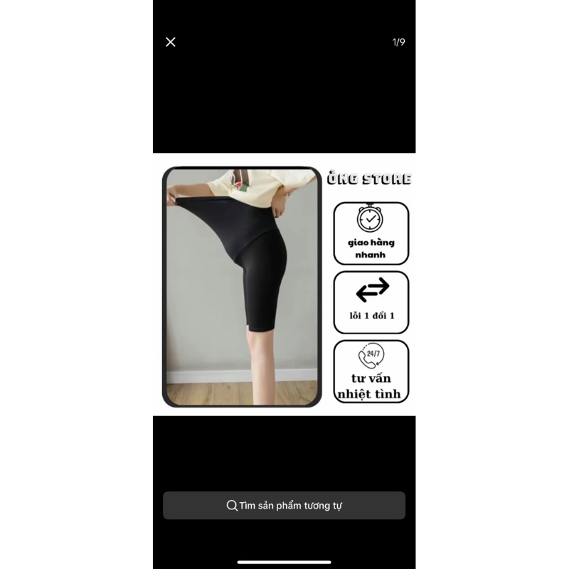 Quần Bầu Legging Ngố Đúc Su Co Giãn 4 Chiều. Quần Legging Có Đáp Bụng Bầu Và Chun Chỉnh Bụng Thông M