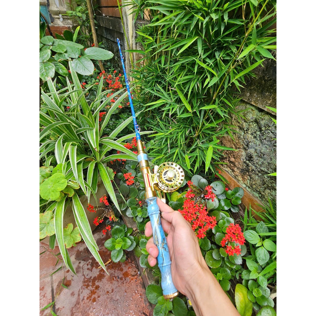 [HOT 2025 -Combo ikada] Cần ikada 2 chế độ 1m2 1m5 kết hợp máy ikada vàng hoàng kim siêu đẹp