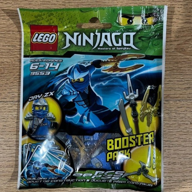 JAY ZX  - 9553 Lego Ninjago Rise of the Snakes Spinners Booster Pack Polybag -Túi nhân vật Jay