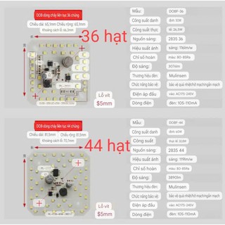 Chip led 220v vuông liền driver