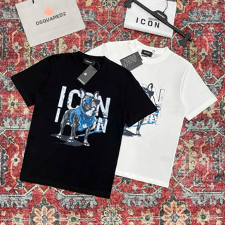 Áo phông nam nữ Premium Cotton PB in hoạ tiết chữ ICON hình chó Pitbull xanh đeo kính boy phố