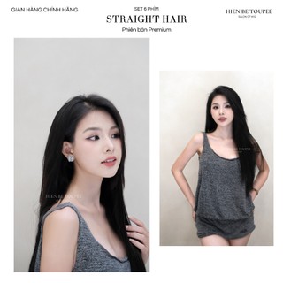 Tóc Kẹp 6 Phím HIEN BE TOUPEE Thẳng 50cm Sợi Keratin