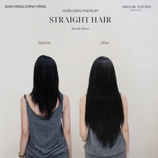 Tóc Kẹp 6 Phím HIEN BE TOUPEE Thẳng 50cm Sợi Keratin
