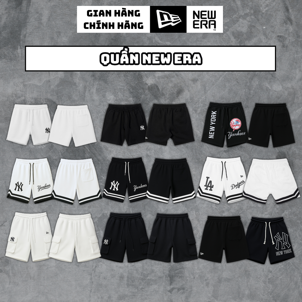 Quần Short New Era Chính Hãng, Quần Ngắn Nam Nữ New Era, Quần Đùi Form Rộng New Era