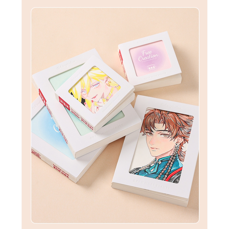 NB79 Sketchbook Languo bản mới 2025 sổ tay vẽ phác thảo bìa khung 200gsm 96 trang