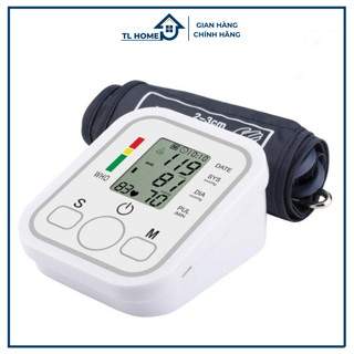 Máy đo huyết áp điện tử, đo bắp tay sử dụng pin và cáp, hỗ trợ giọng đọc tiếng việt- TL HOME