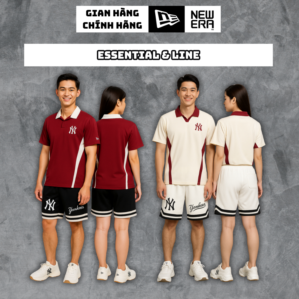 Áo Polo New Era Essential Line Chính Hãng, Áo Polo Nam New Era, Áo Thun Polo New Era Unisex