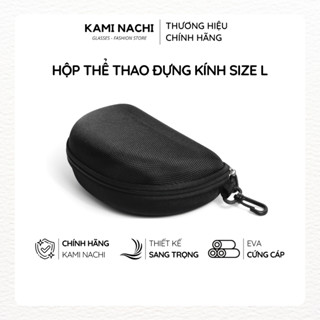 Hộp đựng mắt kính thể thao chuyên dụng có dây kéo chống va đập, bảo quản kính size L KAMI NACHI