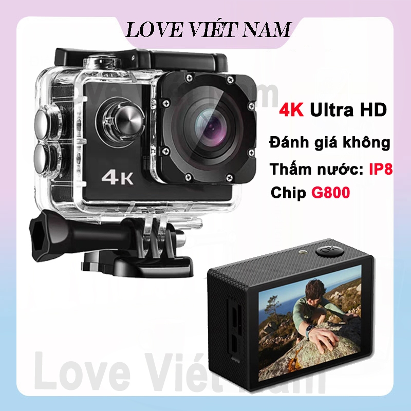 （🎁Quà tặng）Camera thể thao 4k HD 1080p Camera chống sốc dưới nước Camera thể thao ngoài trời