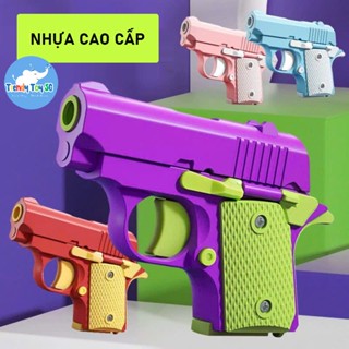   HCM  Đồ chơi súng cà rốt vô tri in 3D- Súng trọng lực giải tỏa stress nhựa ABS an toàn quà tặng cho bé 