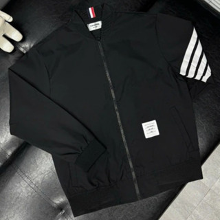 Áo Khoác Bomber Nam Thôm Bờ Rao Phối 4 Vạch Tay Siêu Nét - Áo Khoác Bomber Nam Thôm Bờ Rao An Thuyên Cao Cấp 2024