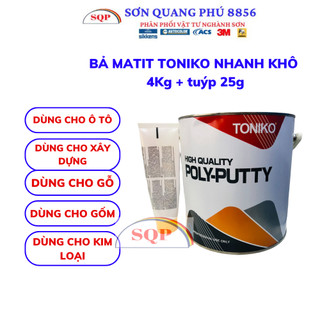 Bột Bả Matit Đắp Toniko - Bột Bả Nền Mềm Dễ Xả Nhanh Khô Cho Ô Tô Vỏ Xe Mối Hàn SONQUANGPHU8856