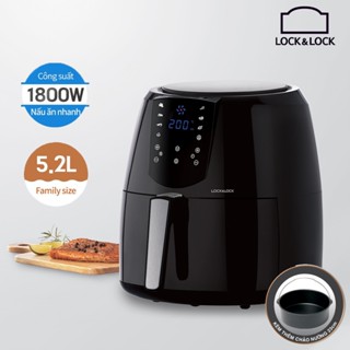 Nồi Chiên Không Dầu LocknLock 5.2L – EJF357 kèm chảo nướng 1.7L Chính Hãng