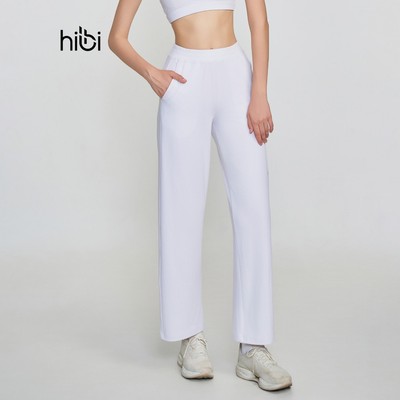 Quần dài ống suông Hibi Sports QD323, chất vải Rib cao cấp, có túi 2 bên