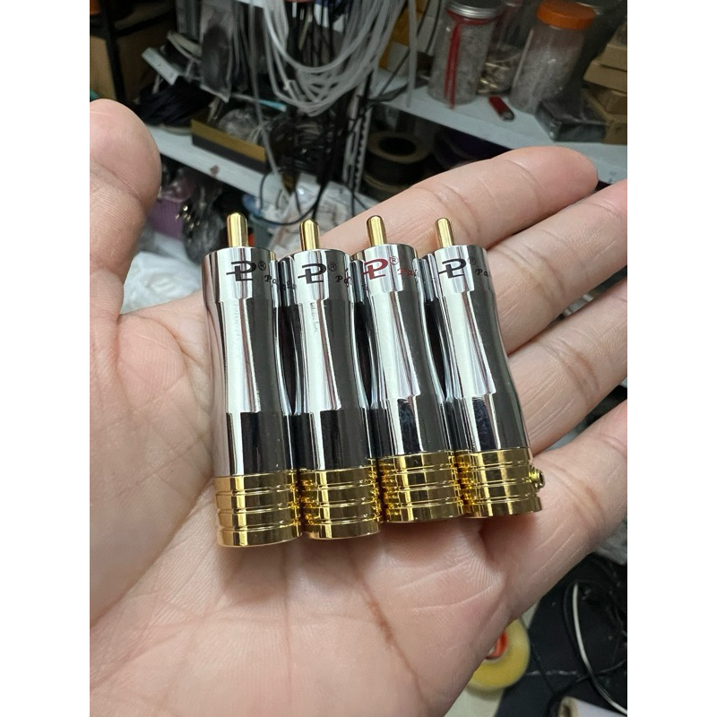 jack av RCA mạ vàng siêu chất(đơn giá 1 cặp)- jack hàn