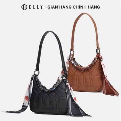 Túi xách nữ da thật ELLY ET182 túi xách tay đeo vai đeo chéo cao cấp thanh lịch