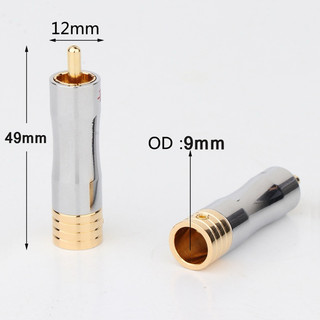 jack av RCA mạ vàng siêu chất(đơn giá 1 cặp)- jack hàn